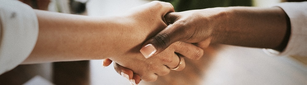 Consultants shaking hands Consultants shaking hands