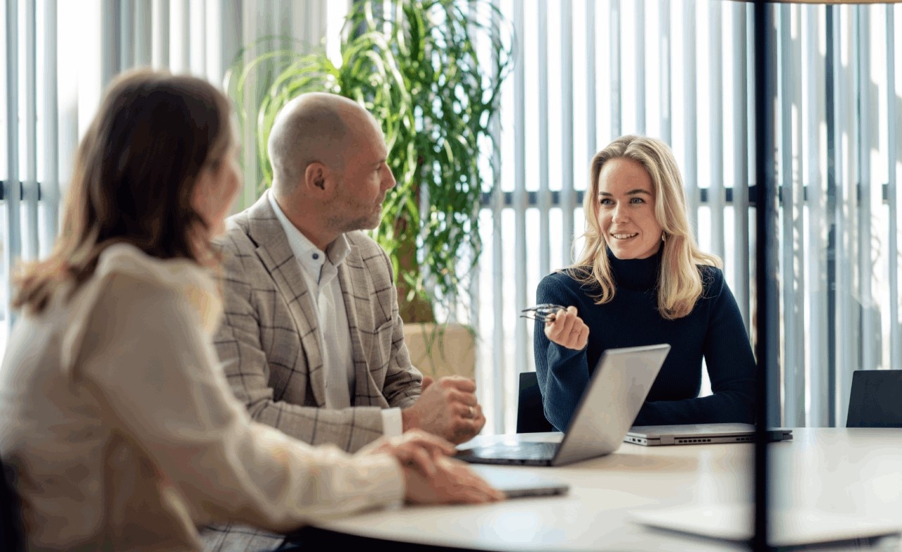 Consultants on group discussion