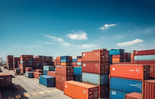 Rahtikontteja satamassa
