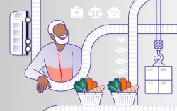 Illustration of supply chain