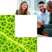 Colleagues discussing AI literacy