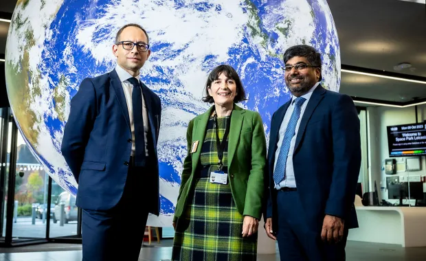 Representatives from CGI and University of Leicester