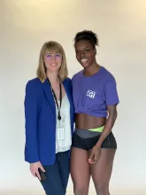 Roxane with team CGI athlete