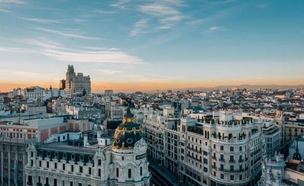 Madrid city view