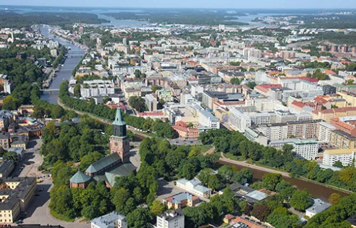 Smart and wise city of Turku Finland